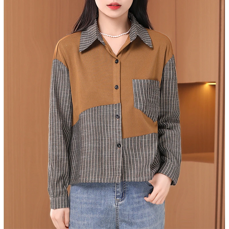 韩版简约洋气衬衫2025春秋季新款网红洋气炸街女装小众设计感上衣