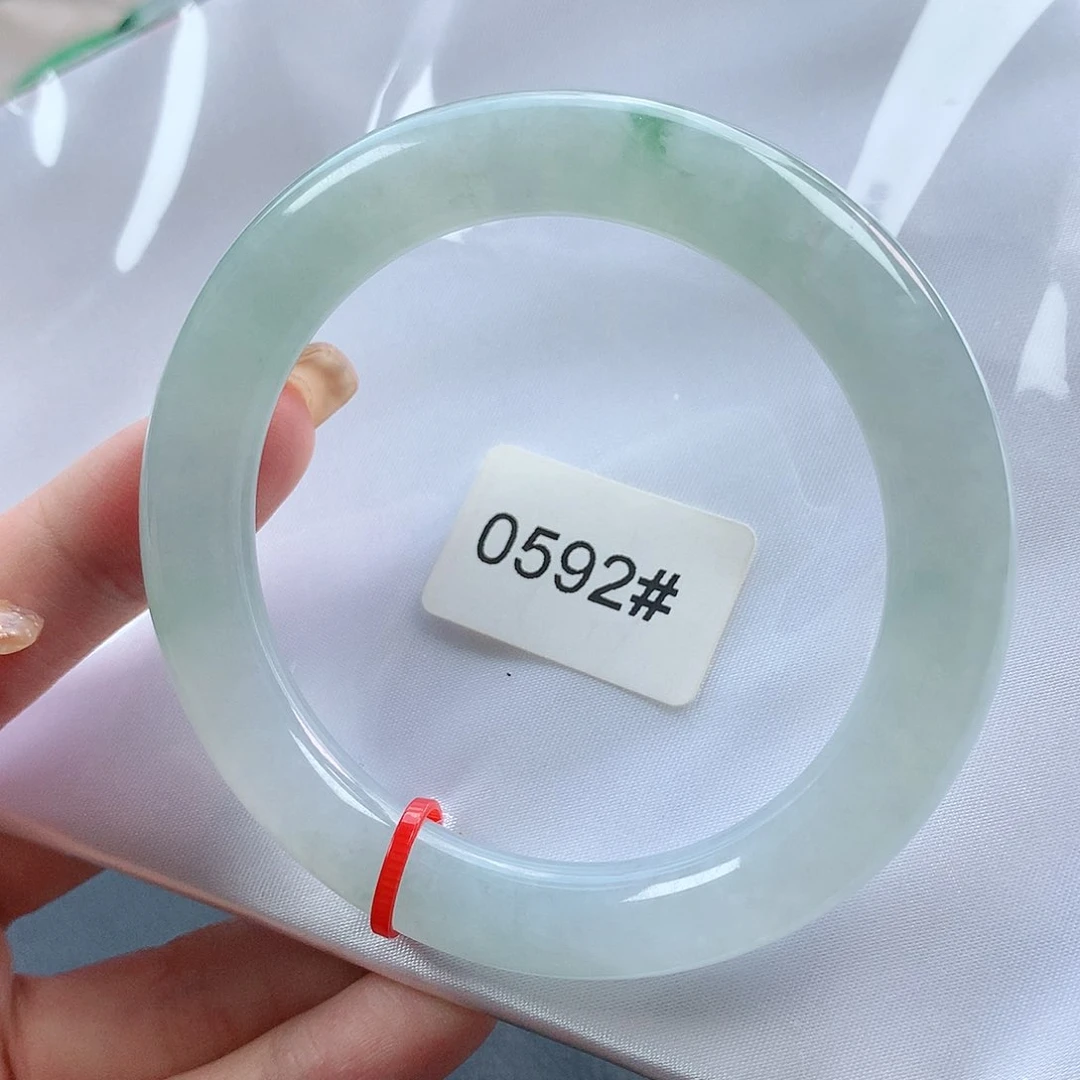 翡翠手镯未镶嵌57圆条880592