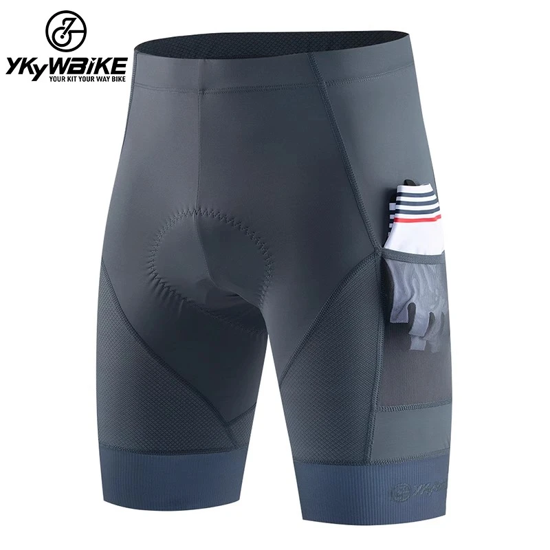 YKYWBIKE男款骑行裤短裤夏季黑色自行车山地公路车运动健身塑形固