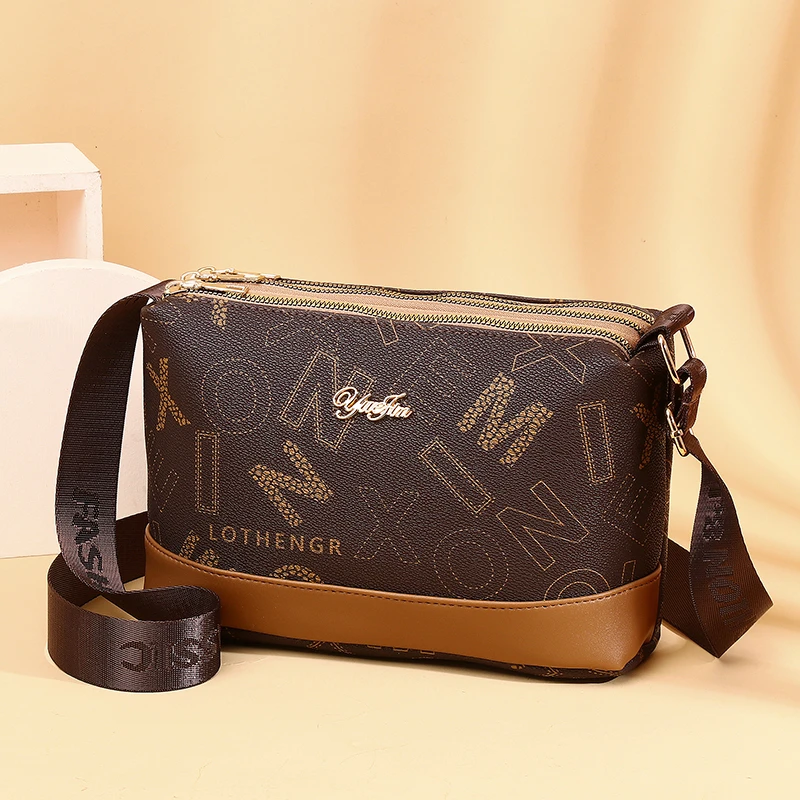 女包轻奢时尚百搭女士棕色经典单肩复古潮流