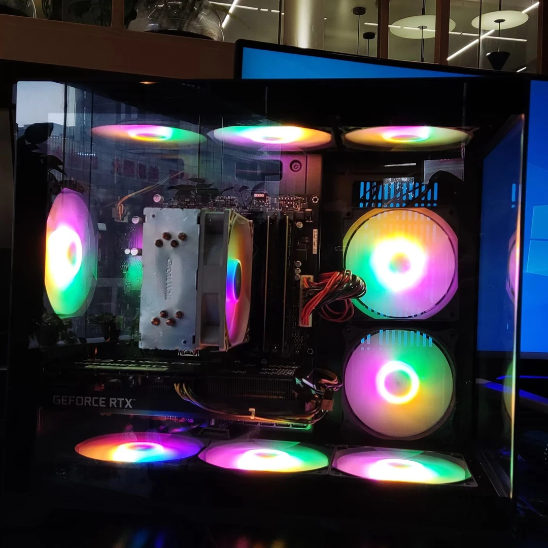 准新品 玩嘉 中号海景房+9把棱镜发光风扇