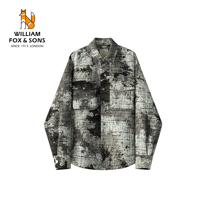 英国小狐狸沙漠与丛林织迷彩科技面料战地风工装美式休闲夹克外套