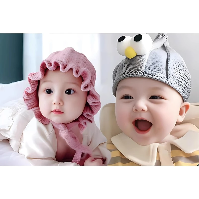 龙凤胎宝宝画报墙贴送子娃娃帮助备孕贴纸男女宝双胞教照片海报