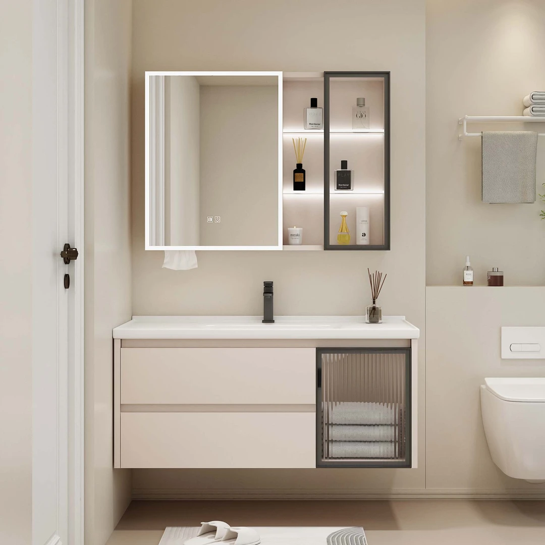 浴室柜组合顶配加厚蜂窝铝浴室柜现代简约浴室柜陶瓷一体盆2024款
