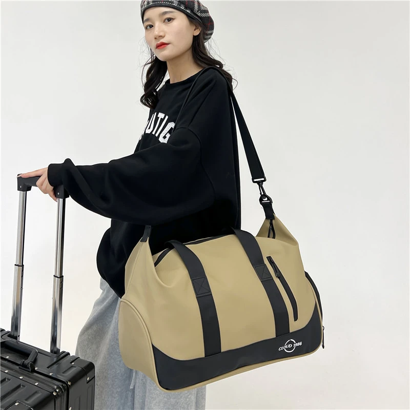 休闲大容量干湿分离手提包男女运动轻便旅行健身包便携旅行袋时尚