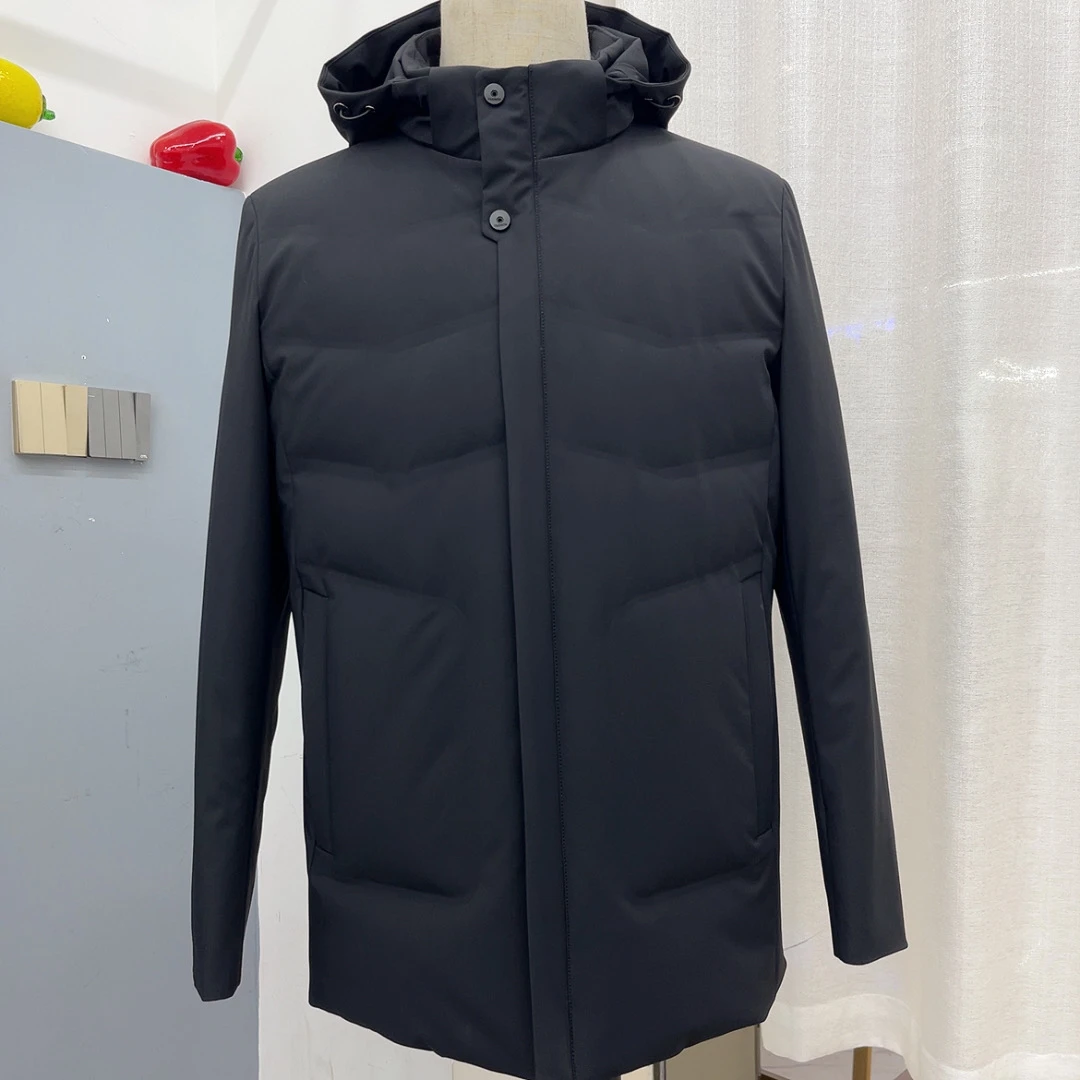 MD-12999男士可拆卸帽领商务保暖外套冬季新款