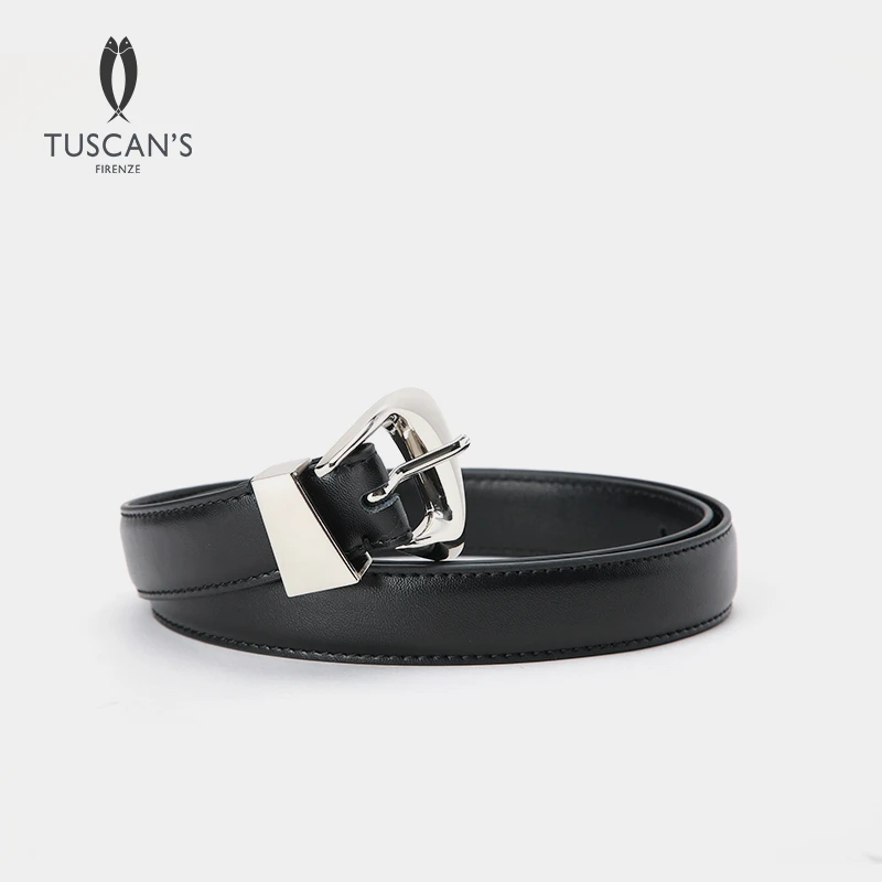 TUSCAN'S时尚经典牛皮皮带气质百搭腰带时代集团