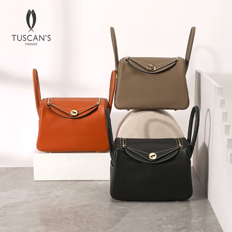 TUSCAN'S 真皮单肩包女包通勤包包经典百搭手提包时代集团