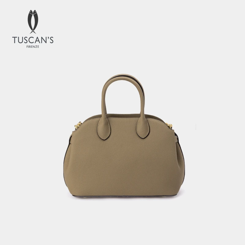 【轻奢】TUSCAN'S时尚百搭女士牛皮托特包经典简约单肩斜跨包