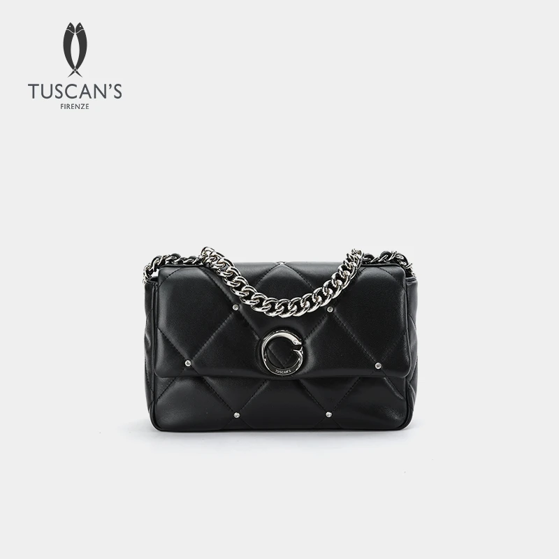 【轻奢】时代双鱼时尚轻奢小香风羊皮包经典女士百搭手提单肩斜挎女