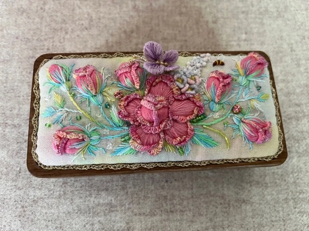 刺绣首饰收纳盒直播间选款