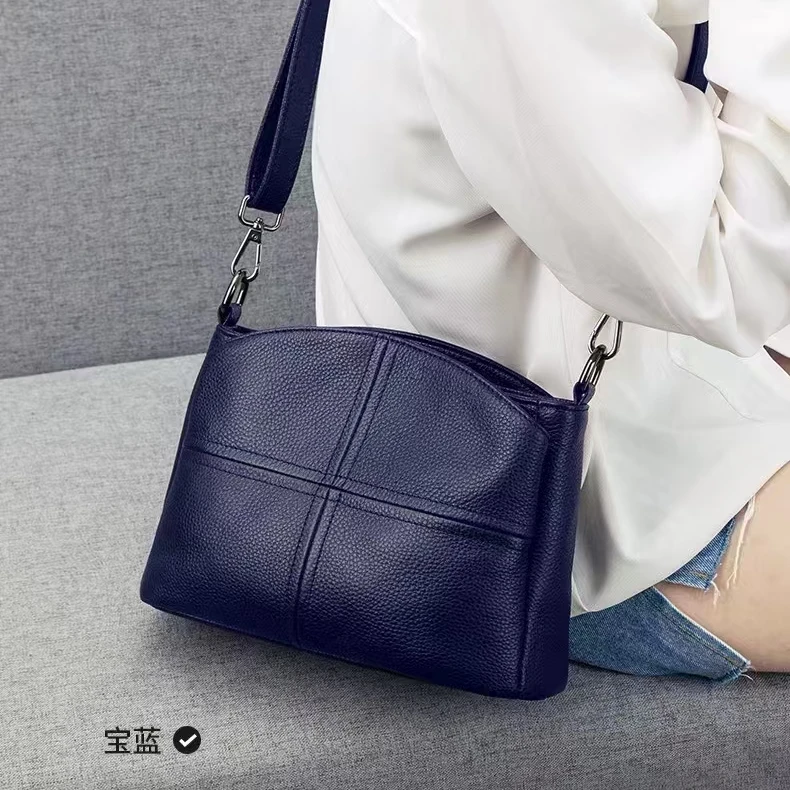 头层牛皮真皮女包手提斜挎时尚新款休闲百搭8359气质经典