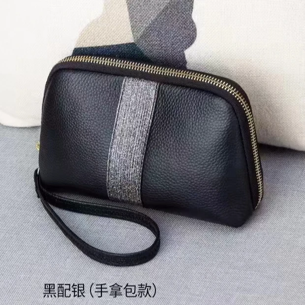 头层牛皮真皮手拿包包新款时尚百搭休闲精致8370手抓包轻奢