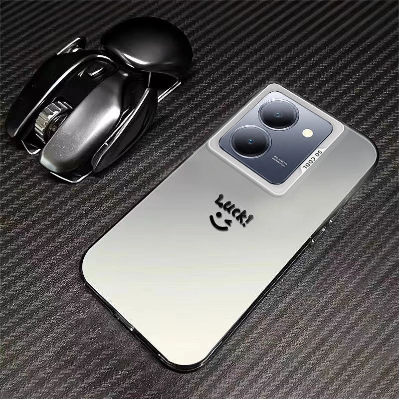 简约风VIVOY78手机壳VIVOY78+防摔磨砂新款彩银潮ins