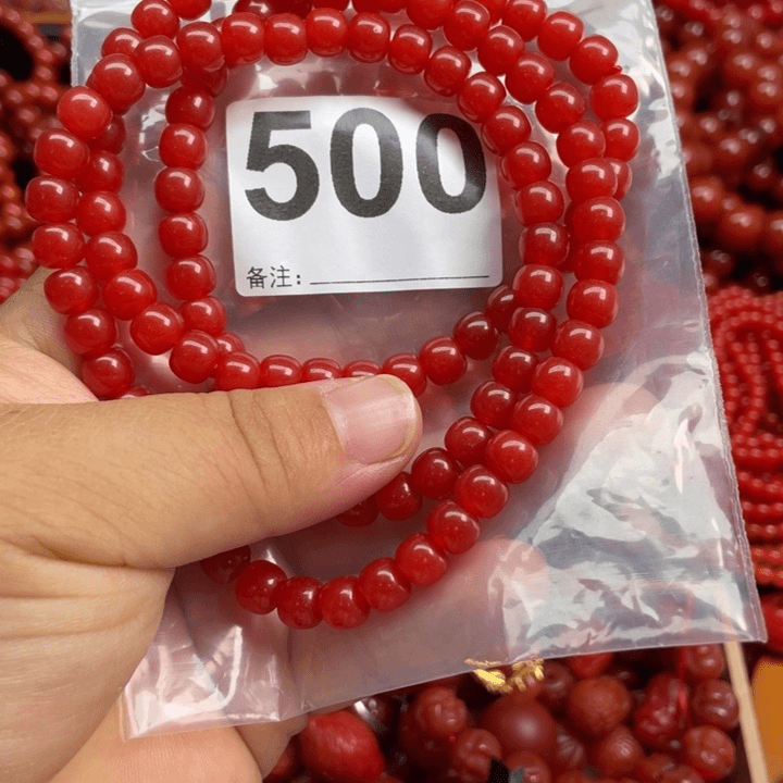 南红玛瑙手链未镶嵌