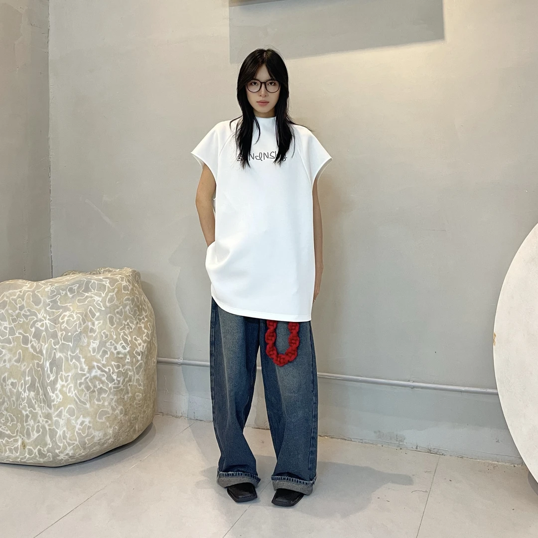 SUNINSKY男女同款轻奢烫钻字母背心-S2406050