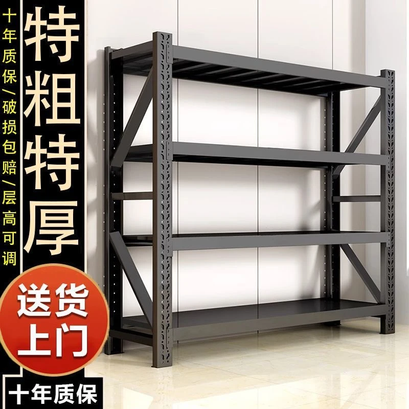 功能多层储物架仓储超强承重货物架地下室快递家用仓储货架超市