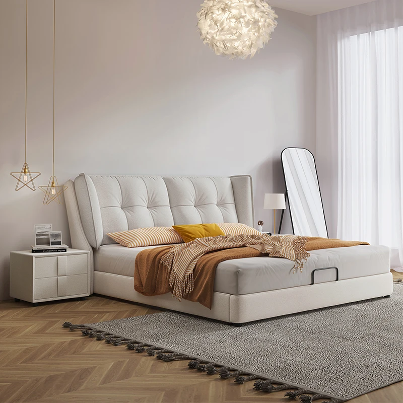 【贝利思精选】意式现代简约轻奢主卧床1.8米双人婚床网红ins松弛感