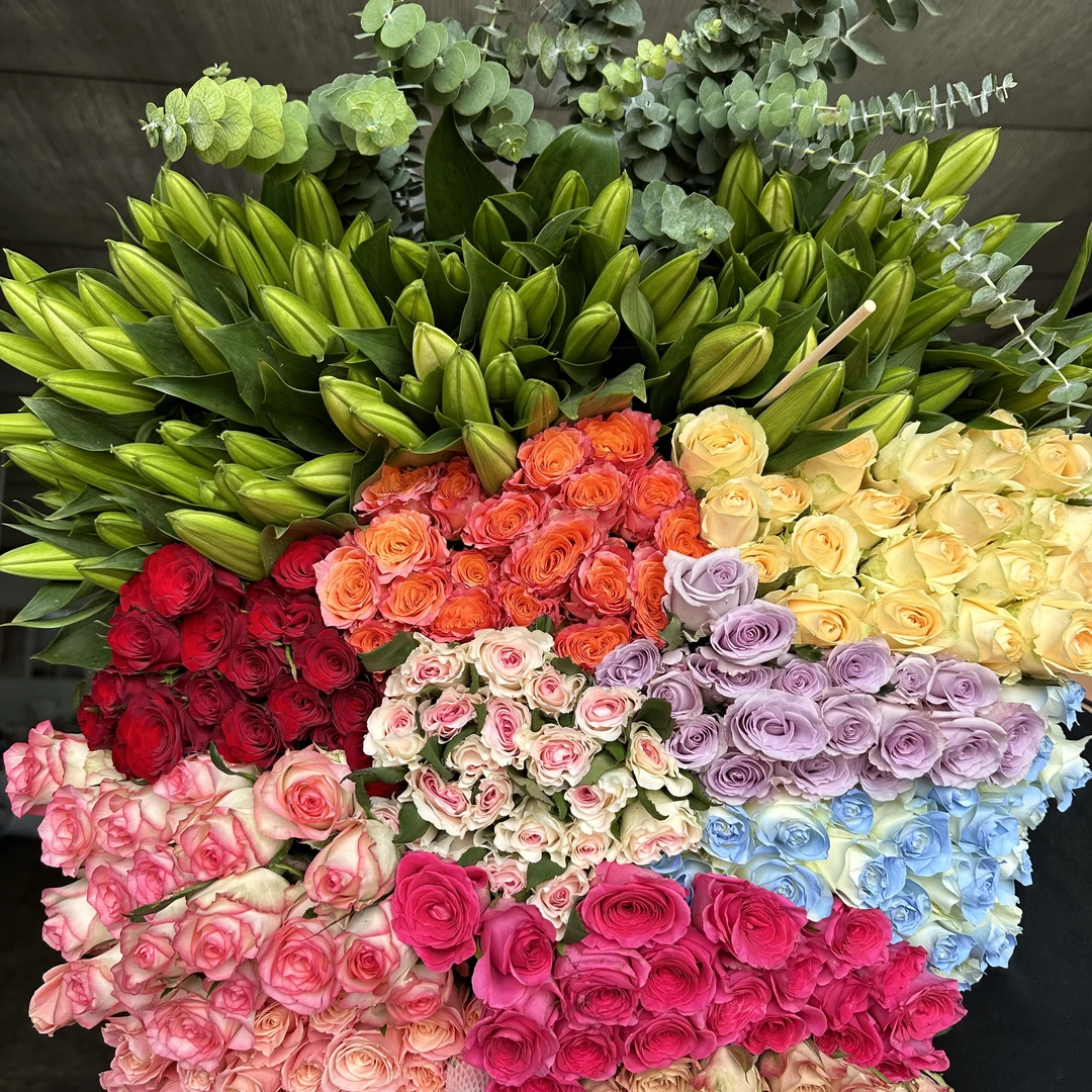 【花仙子鲜花3周年福利】玫瑰百合组合多项品种规格基地直发鲜花