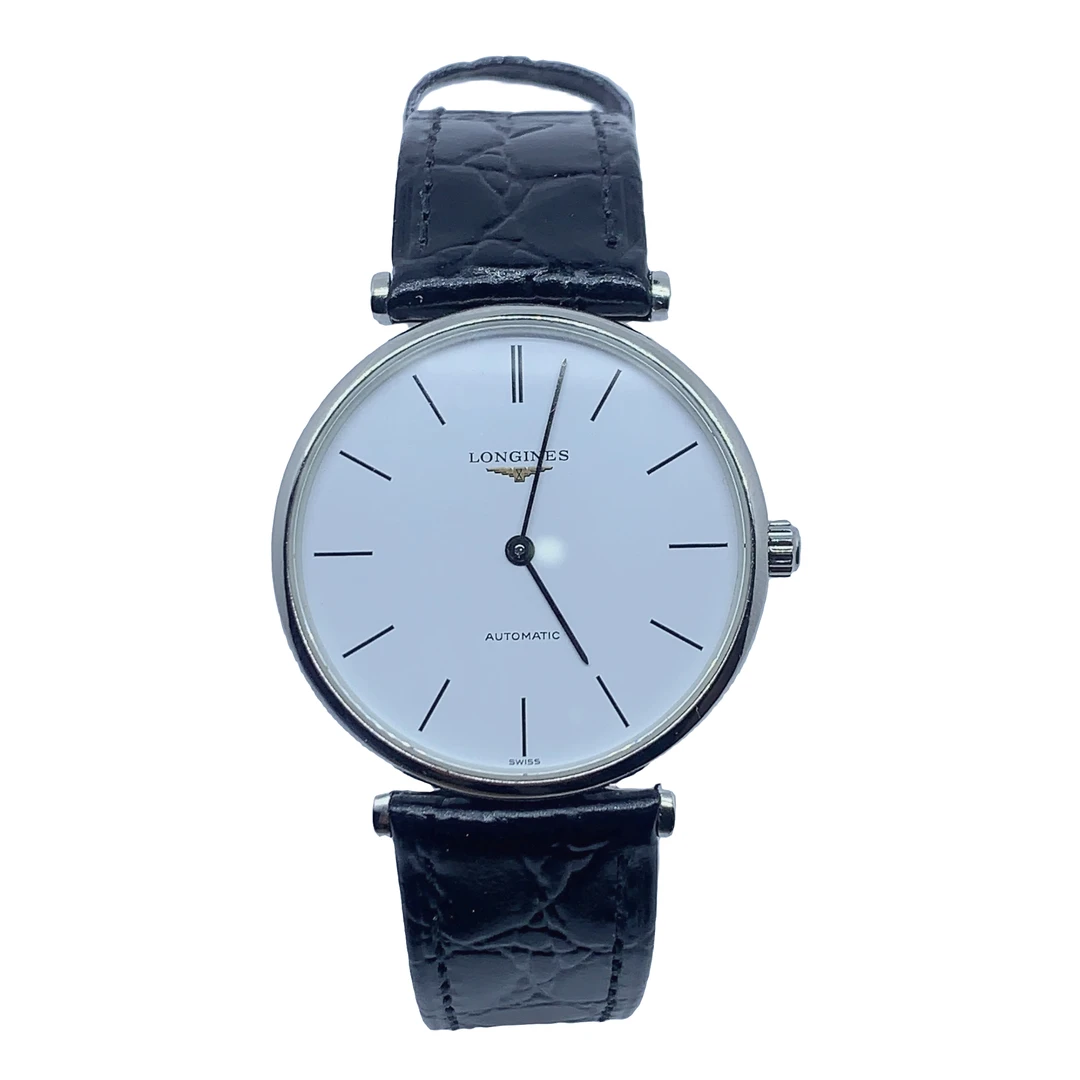 95新 Longines/浪琴 07953/A女士自动机械腕表/34盘/表带扣后配
