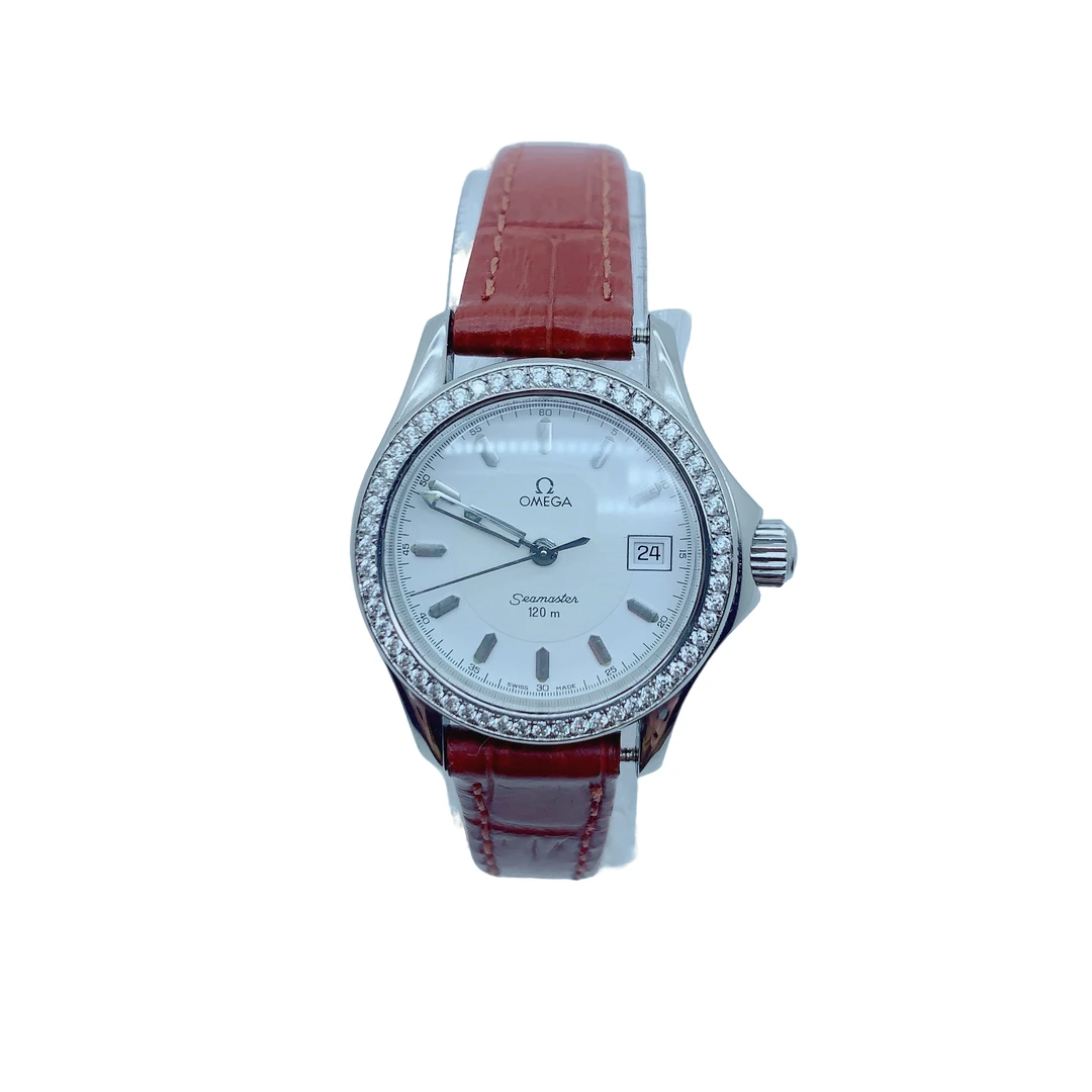 95新 Omega/欧米茄 70488/海马石英表/26盘/带扣后配/后钻盘