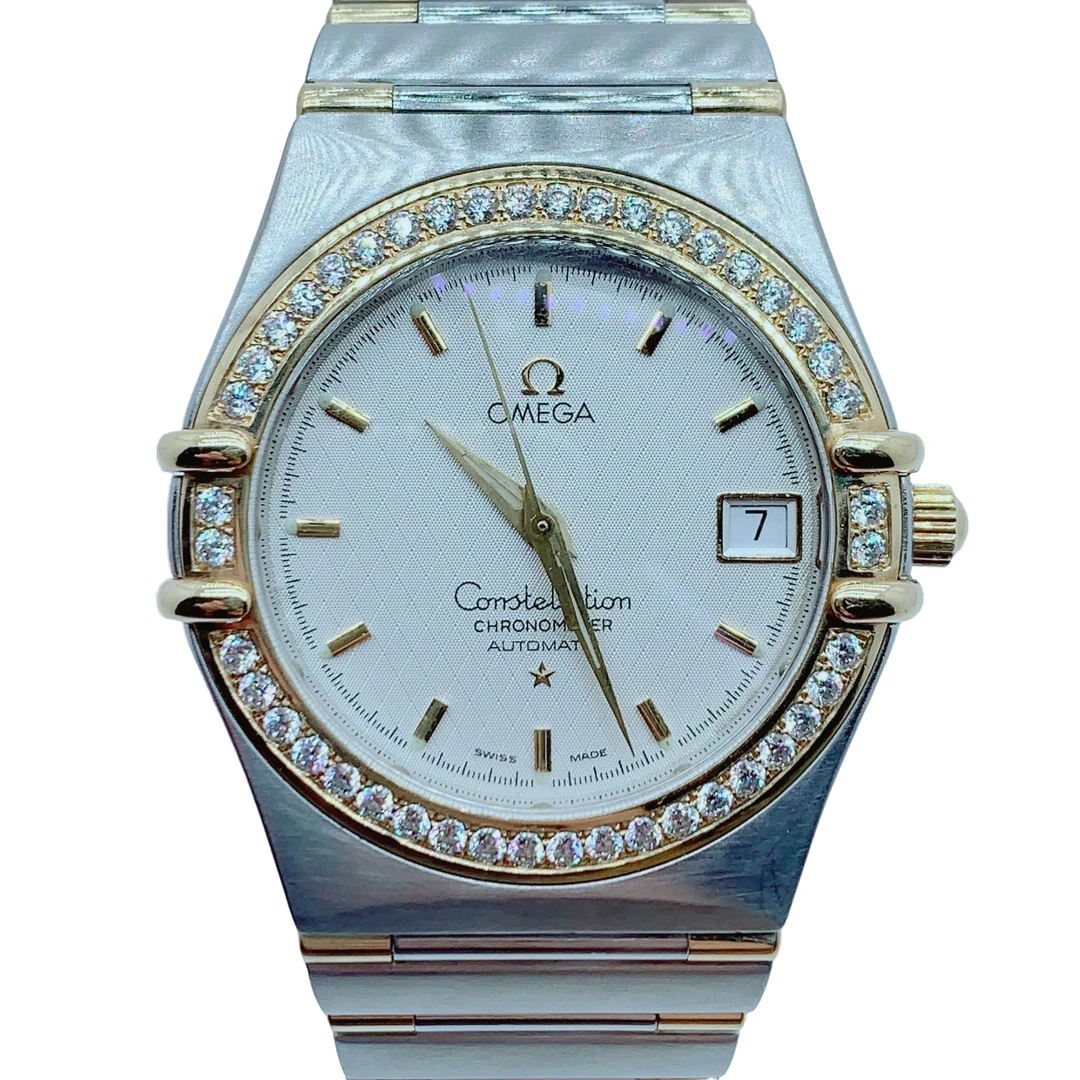 95新 Omega/欧米茄 70235/星座系列/自动机械腕表/35盘/后镶钻