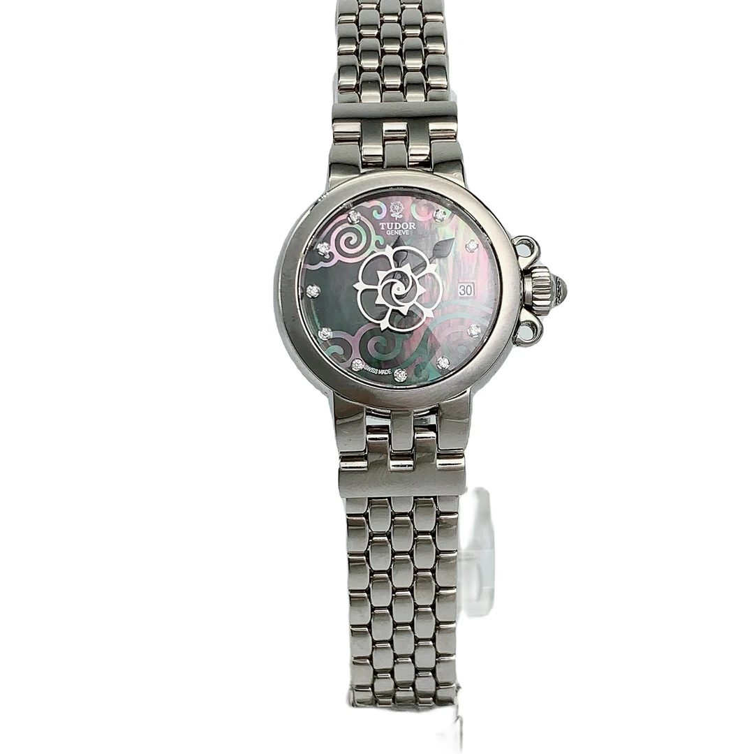 95新 TUDOR/帝舵 66020/B女士自动机械腕表/26盘/原装