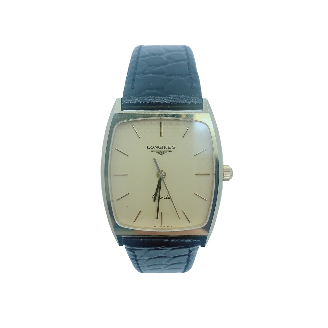 95新 Longines/浪琴 03504/浪琴女士石英表/30方盘/带扣后配