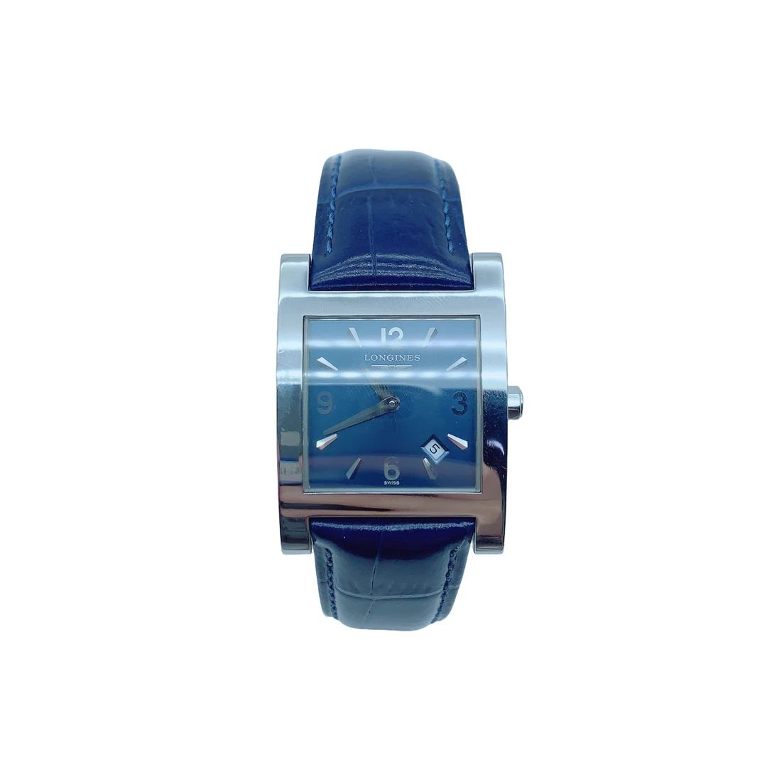 95新 Longines/浪琴 70342/军旗系列石英腕表/27*38方盘/表扣后配
