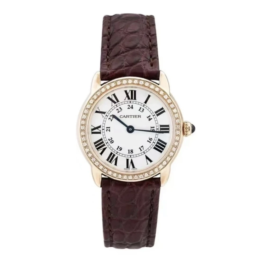 95新 Cartier/卡地亚 伦敦系列 18001/29盘/女士石英表/后钻
