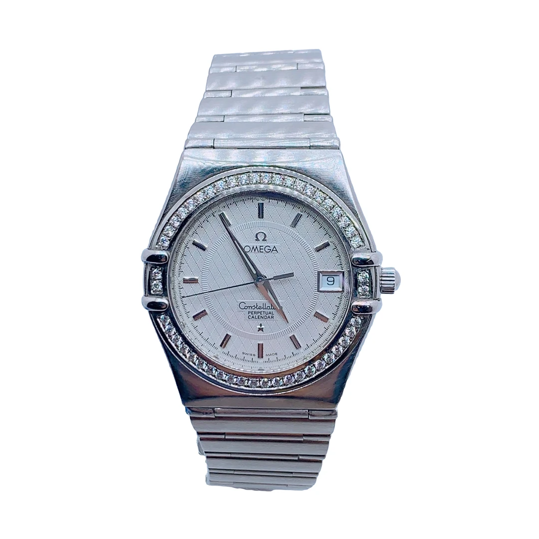 95新 Omega/欧米茄 03172/星座系列/石英腕表/35盘/后镶钻