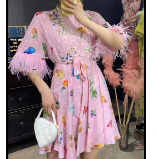 【欧宝莱尔】OBLE   欧宝莱尔 新款 真丝连衣裙114-23887