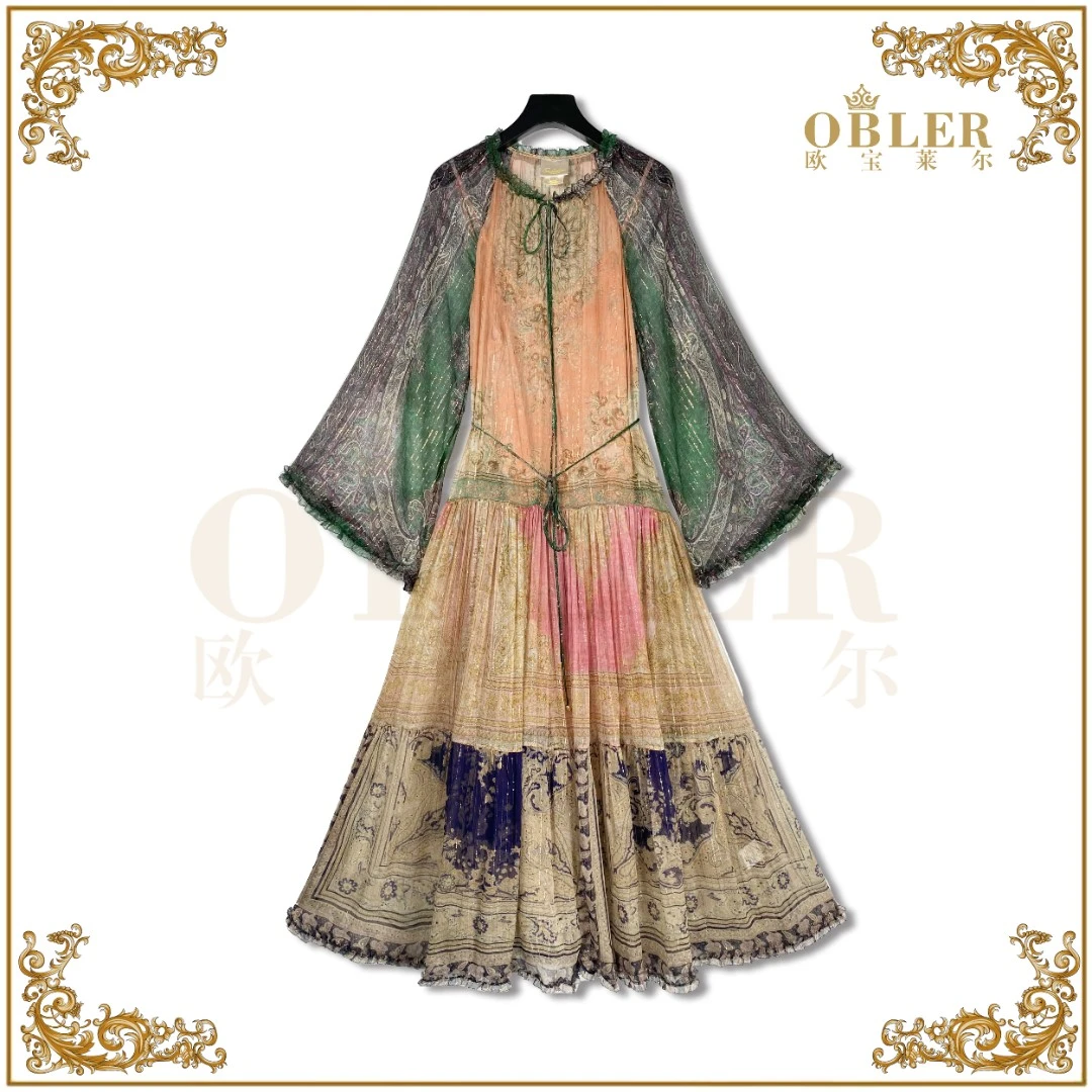 【澳洲小众】OBLE   欧宝莱尔 新款 真丝连衣裙305-24236