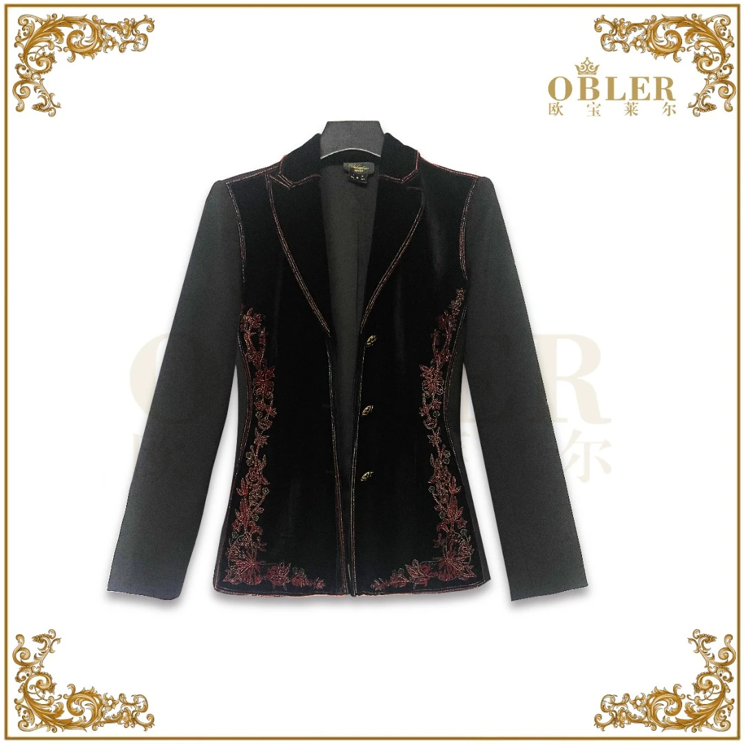 【欧宝莱尔】OBLER2024秋冬新款气质轻奢外套305-24470
