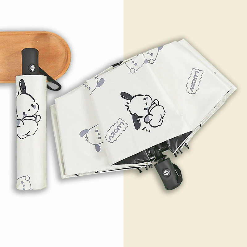 帕恰狗雨伞ins简约可爱晴雨伞黑胶遮阳伞防晒防紫外线学生小清新