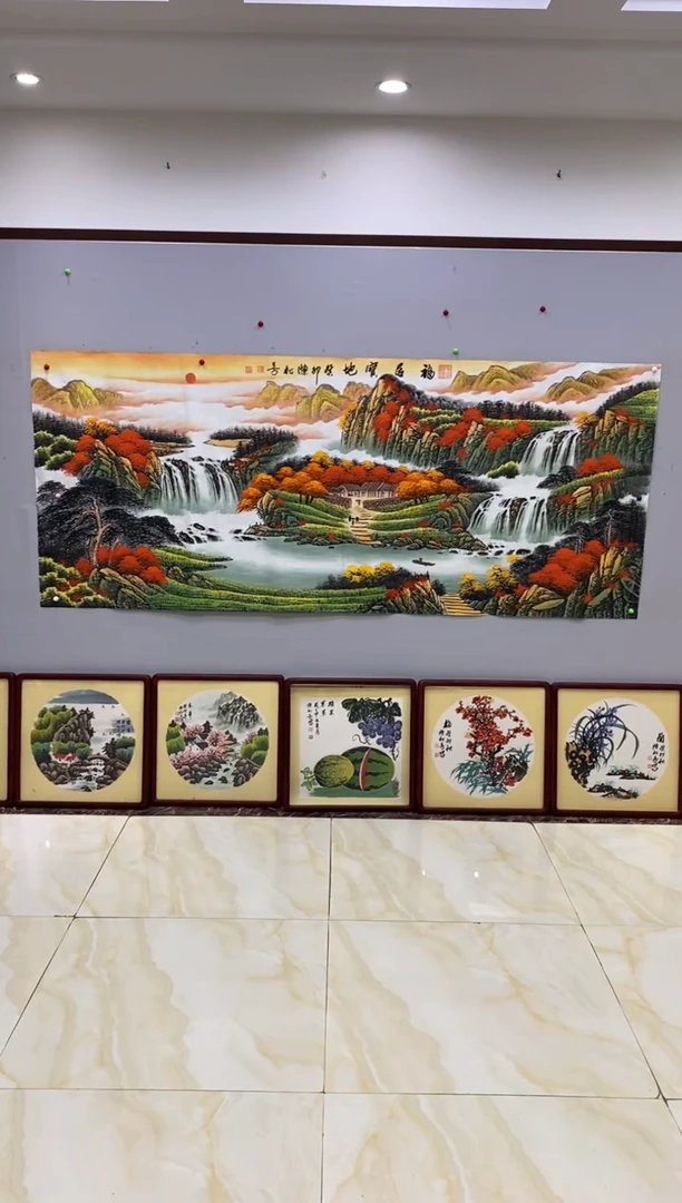 【闪购商品】绘画陈松芳 福居宝地 八尺山水