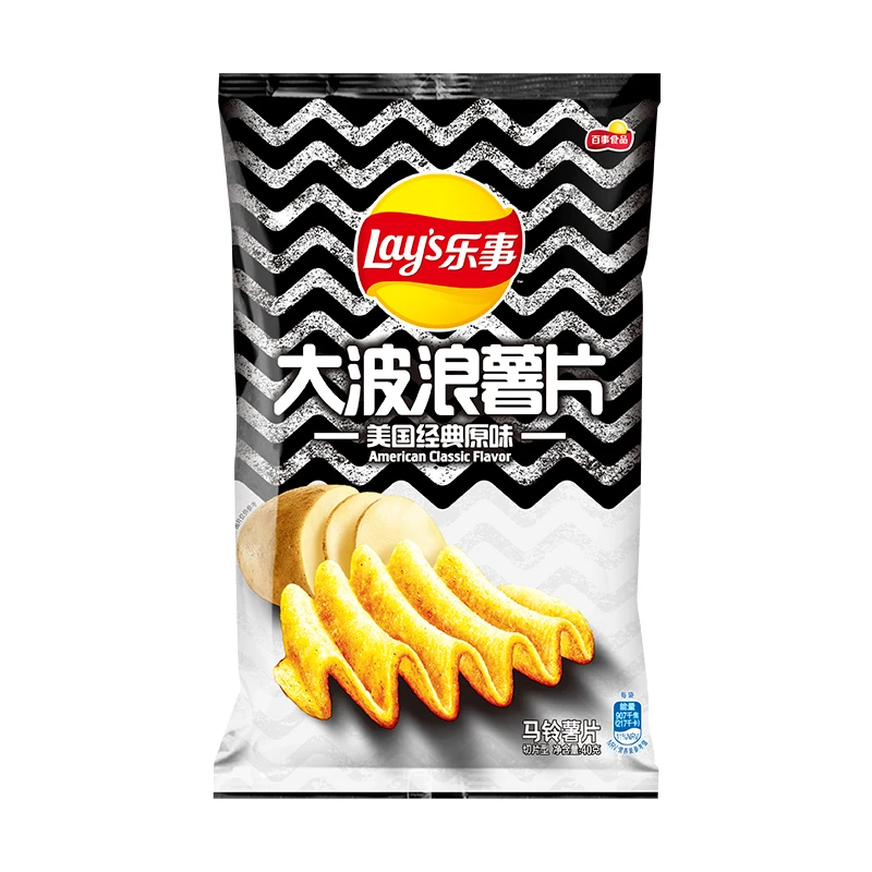 乐事薯片大波浪多口味40g×1袋薯片休闲零食明星同款露营追剧必备