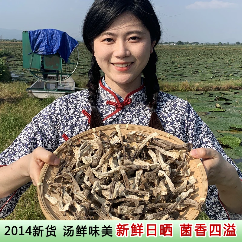 鹿茸菇 食用菌菇美味 脆脆菇 新货干货 炖汤炒菜百合干