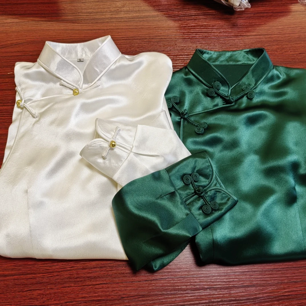 女士衬衣  高级醋酸面料  民族风