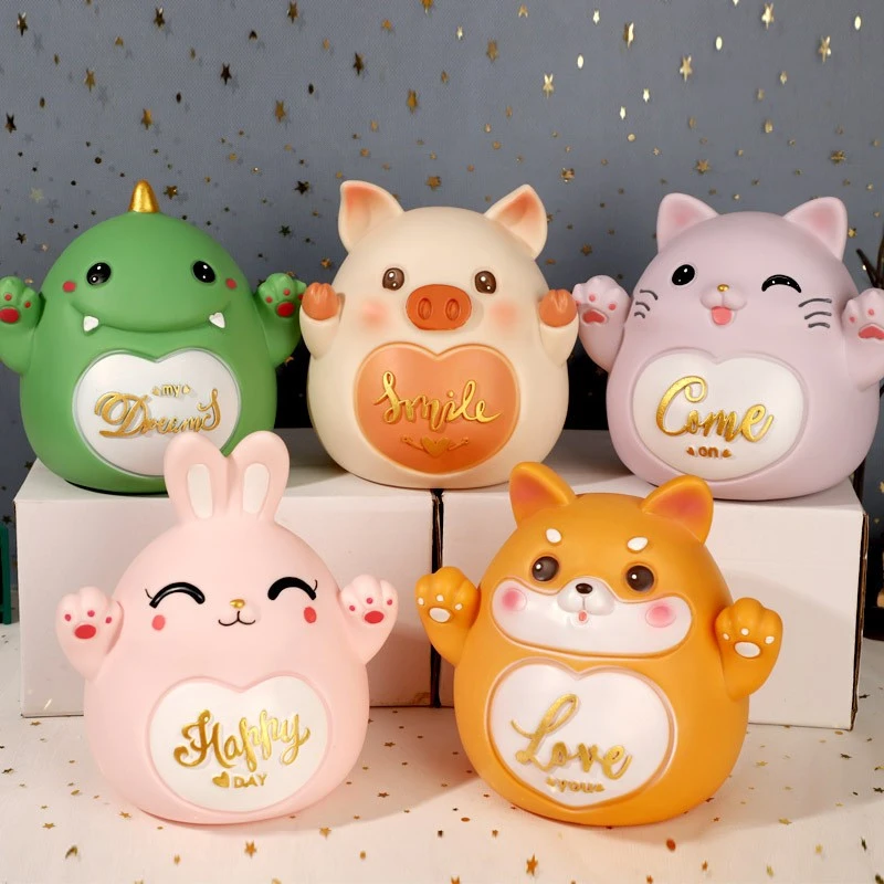 可爱十二生肖存钱罐大容量防摔只进不出成人储蓄罐儿童节生日礼物