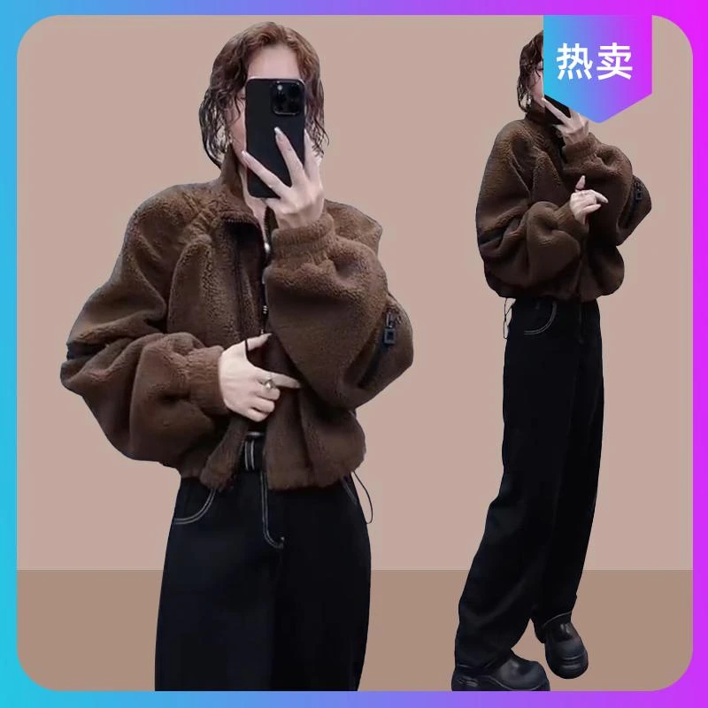 冬季新款今年流行潮流立领时尚休闲百搭小个子保暖大码外套女装