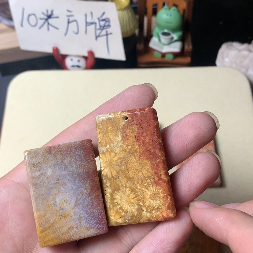 【闪购商品】硅化珊瑚（珊瑚玉）颈饰未镶嵌︻****り