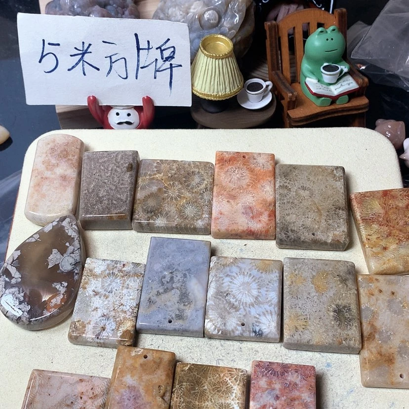 【闪购商品】硅化珊瑚（珊瑚玉）颈饰未镶嵌好***馆