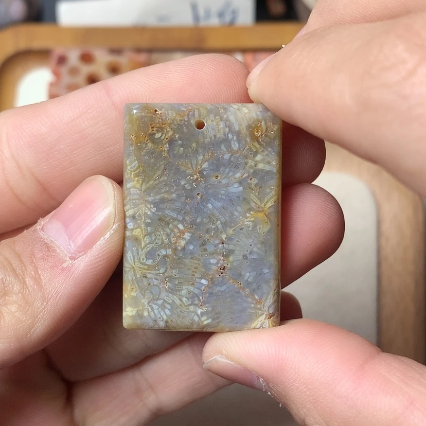 【闪购商品】硅化珊瑚（珊瑚玉）颈饰未镶嵌肆*月