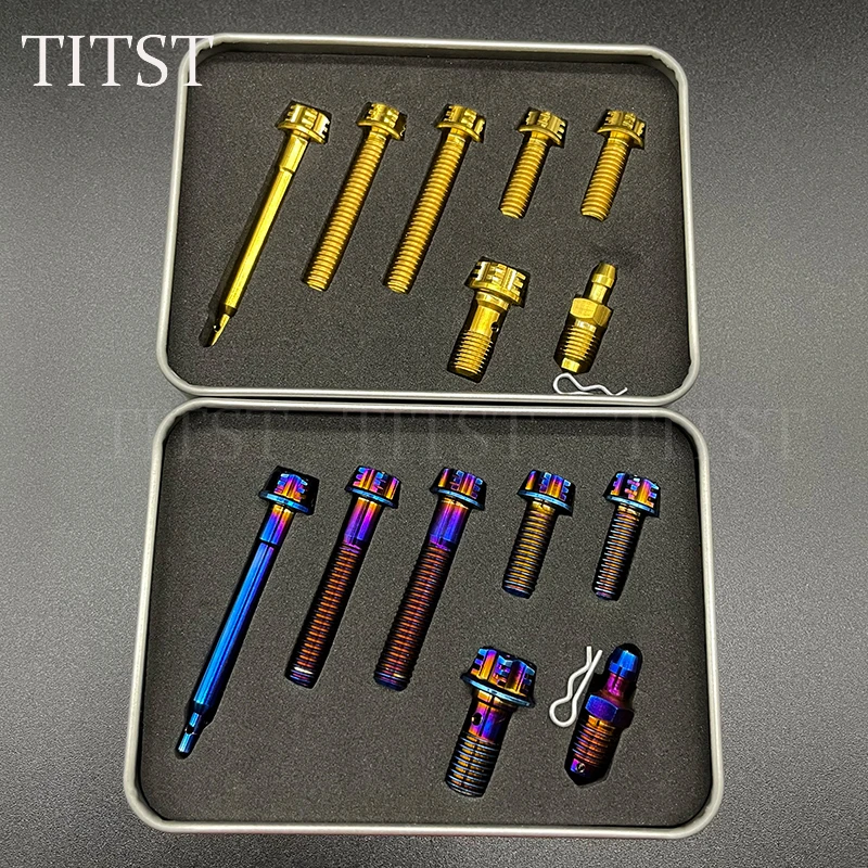 TITST 爱得利 AK 车力屋 布雷博对二对四卡钳钛合金螺丝套装送R销