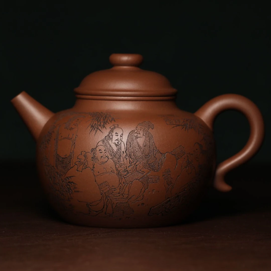 《大彬圈钮》全手工宜兴紫砂壶