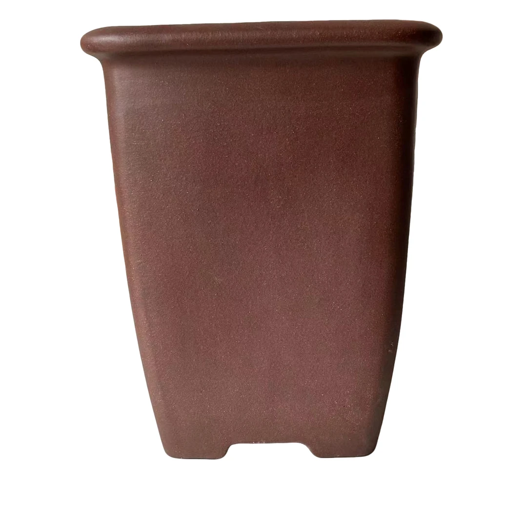 紫红泥四方兰花盆清仓紫砂大号