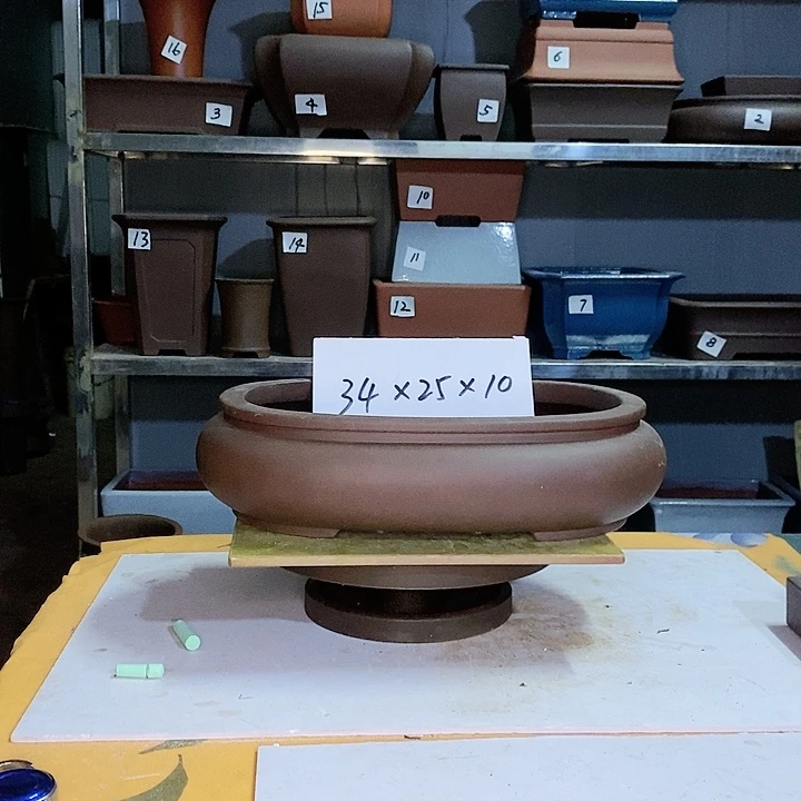 红陶中国风宜兴紫砂花盆