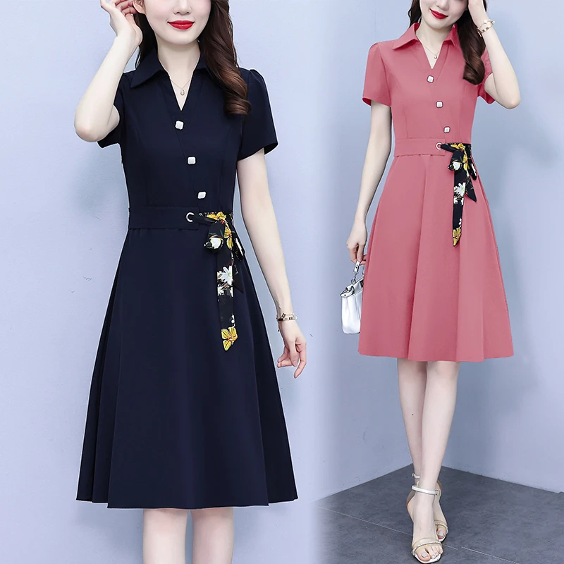 高端夏季中年妈妈洋气连衣裙2025新款贵夫人减龄气质修身A字裙子
