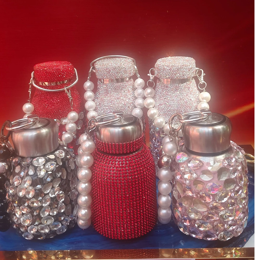 仙女满钻大肚保温杯大容量便携